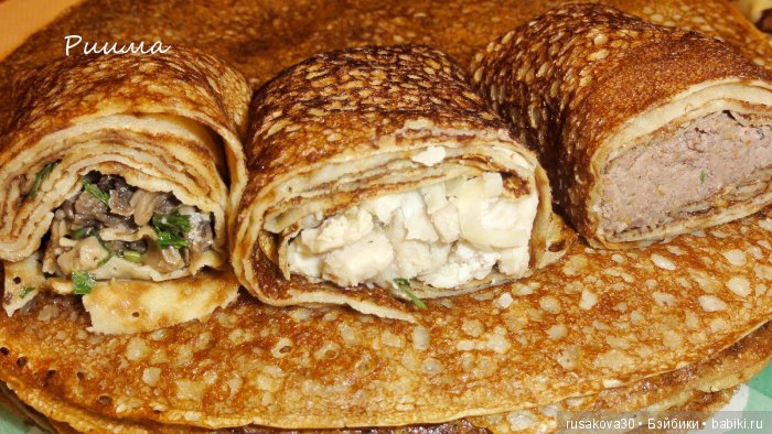 Какие бывают блины — Масленица: фото блинов