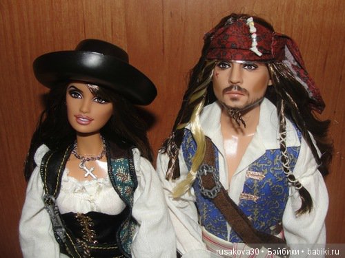 Капитан Джек Воробей — Портретные куклы знаменитостей: звезды кино (фото 8)