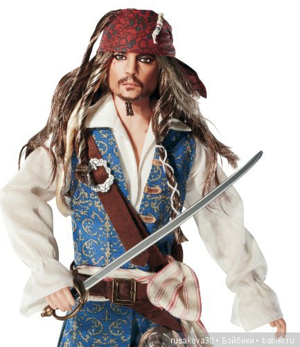 Капитан Джек Воробей — Портретные куклы знаменитостей: звезды кино (фото 9)
