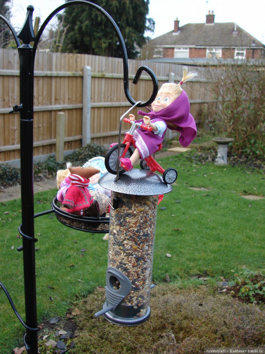 Покормите птиц зимой — Домашние фото авторских игрушек: Тедди