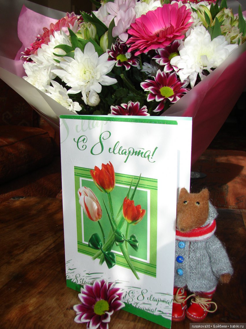 С Днем 8 Марта — Авторские игрушки из разных материалов: синельная проволока (фото 3)