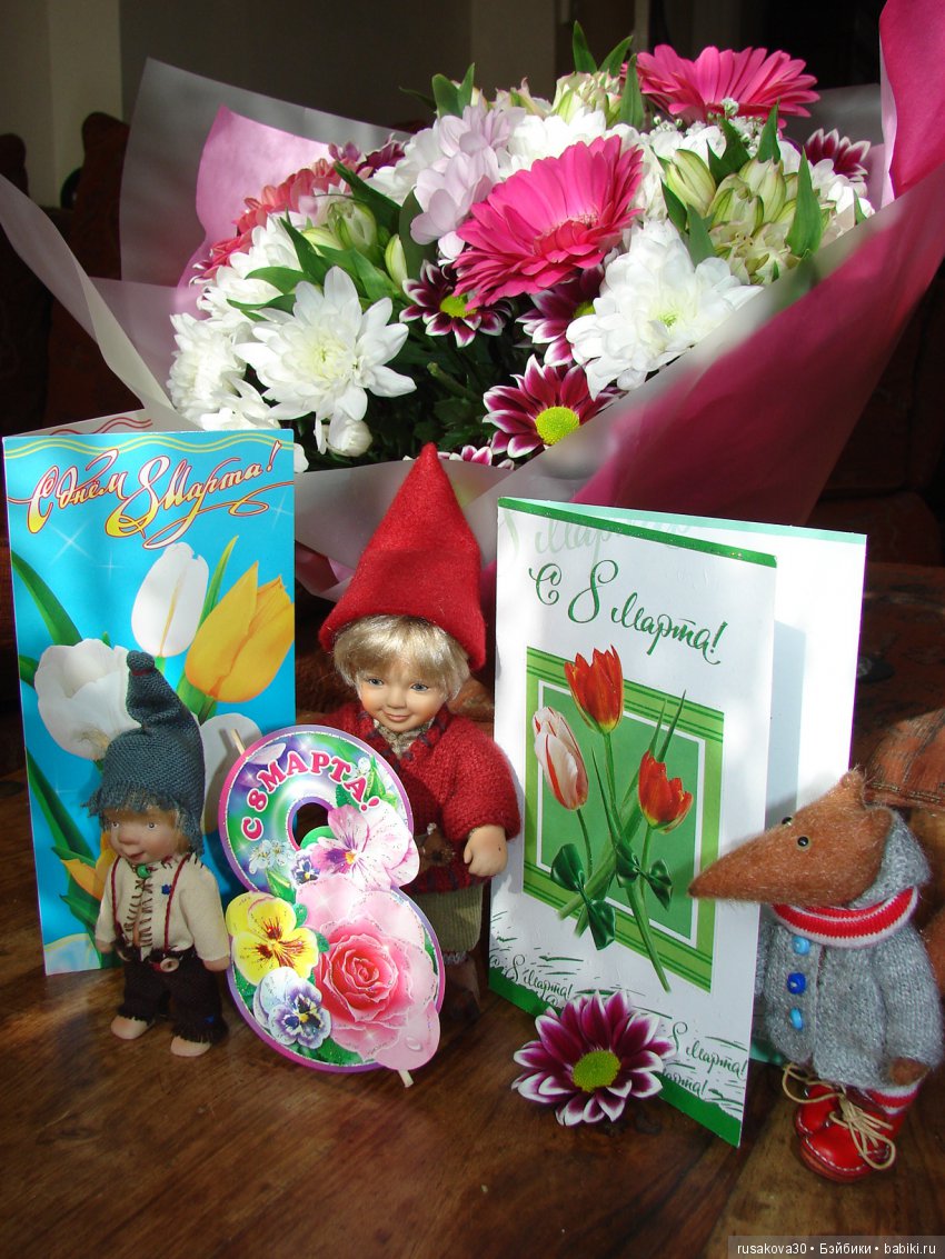 С Днем 8 Марта — Авторские игрушки из разных материалов: синельная проволока (фото 5)