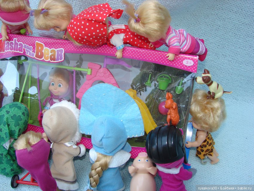 Машек много НЕ бывает — Куклы Маша и Медведь (Simba): Маша в кармашке