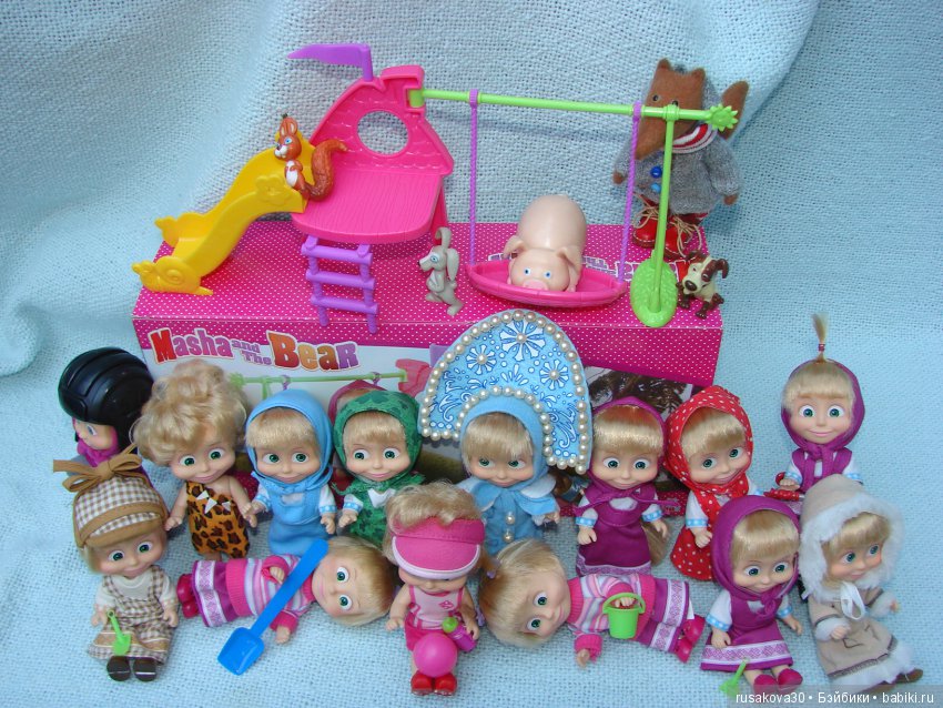 Машек много НЕ бывает — Куклы Маша и Медведь (Simba): Маша в кармашке