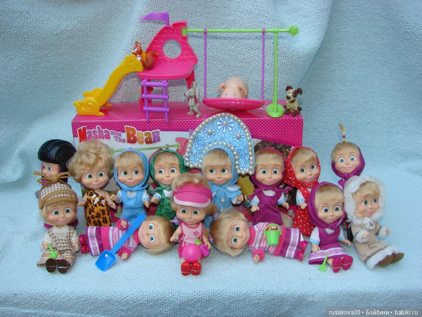 Машек много НЕ бывает — Куклы Маша и Медведь (Simba): Маша в кармашке