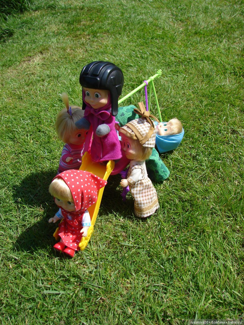 Машек много НЕ бывает — Куклы Маша и Медведь (Simba): Маша в кармашке