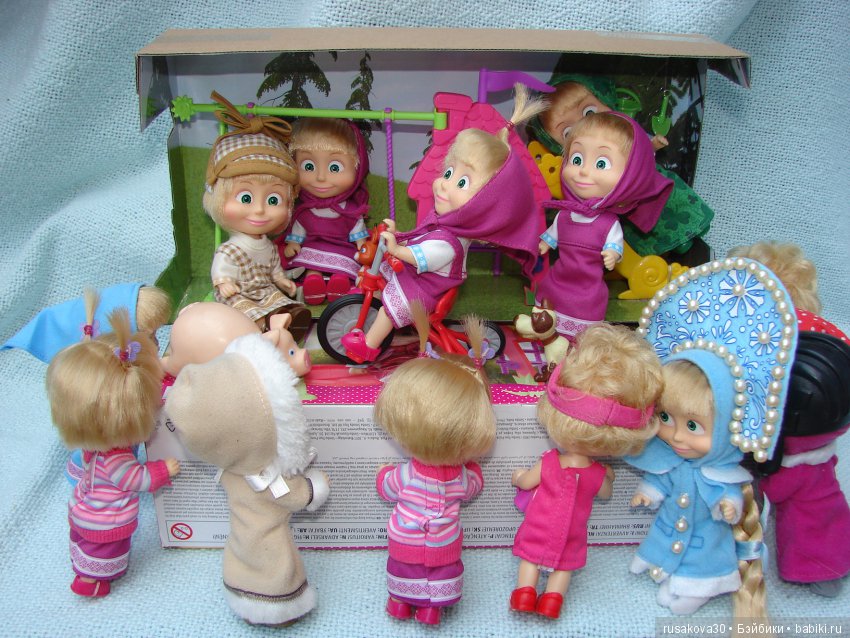 Машек много НЕ бывает — Куклы Маша и Медведь (Simba): Маша в кармашке