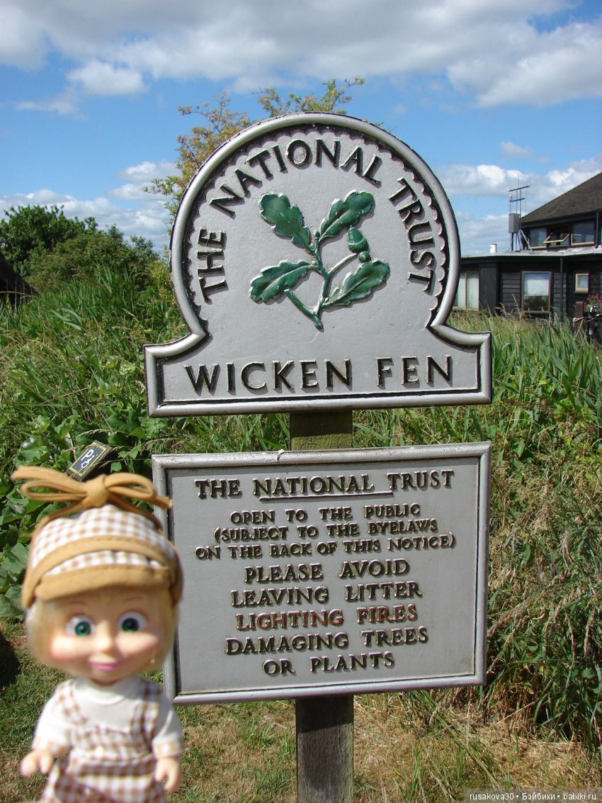 Машки, Людвиг и Жирафик осматривают Wicken Fen (Фенские болота)