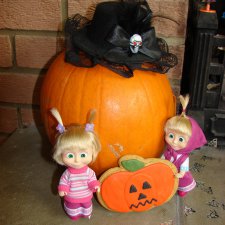 Как Машки к кукольному Хэллоуин флешмобу готовились