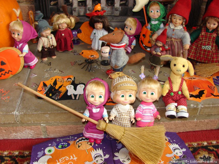 Как Машки к кукольному Хэллоуин флешмобу готовились