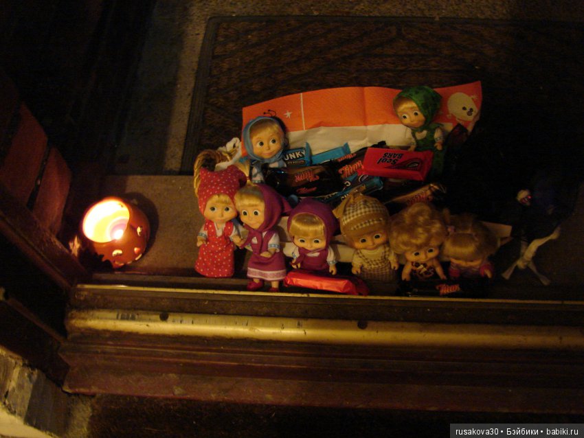 Как Машки к кукольному Хэллоуин флешмобу готовились