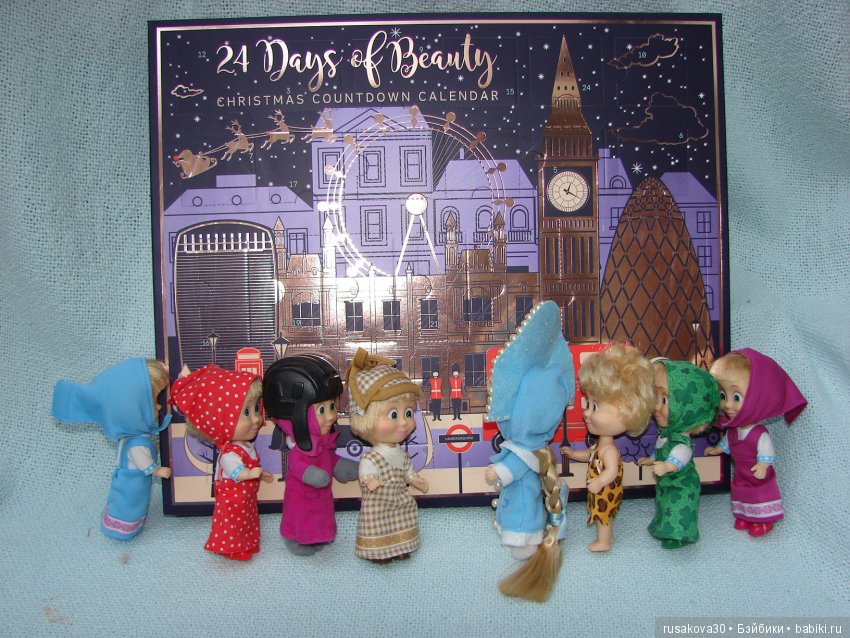 Адвент-календарь — Куклы Маша и Медведь (Simba): Маша в кармашке (фото 10)