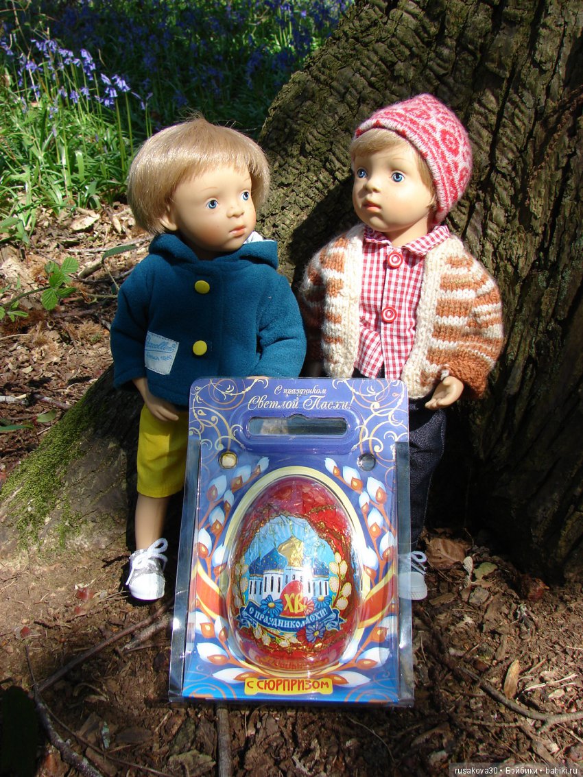 К Пасхе готовы — Куклы Маша и Медведь (Simba): Маша в кармашке