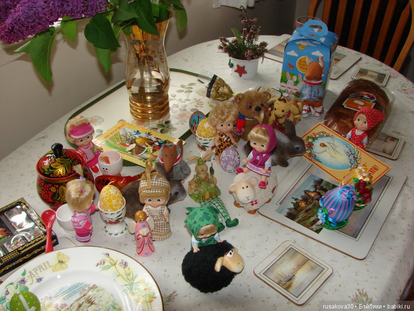 К Пасхе готовы — Куклы Маша и Медведь (Simba): Маша в кармашке (фото 2)