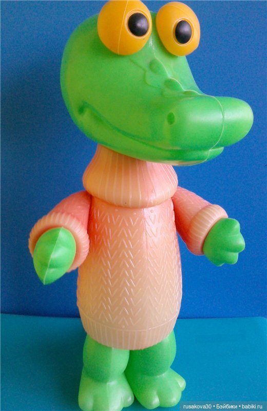 Гена и Чебурашка — Игрушки СССР и советского детства: резиновые (фото 6)