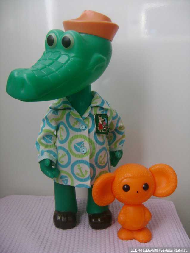 Гена и Чебурашка — Игрушки СССР и советского детства: резиновые (фото 7)