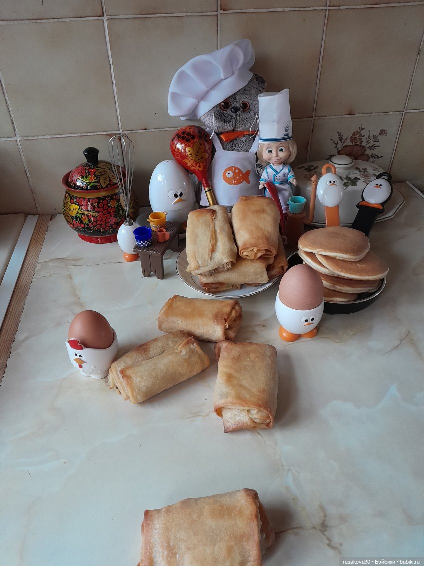 "Масленица" или как Басик и Машка блины пекли