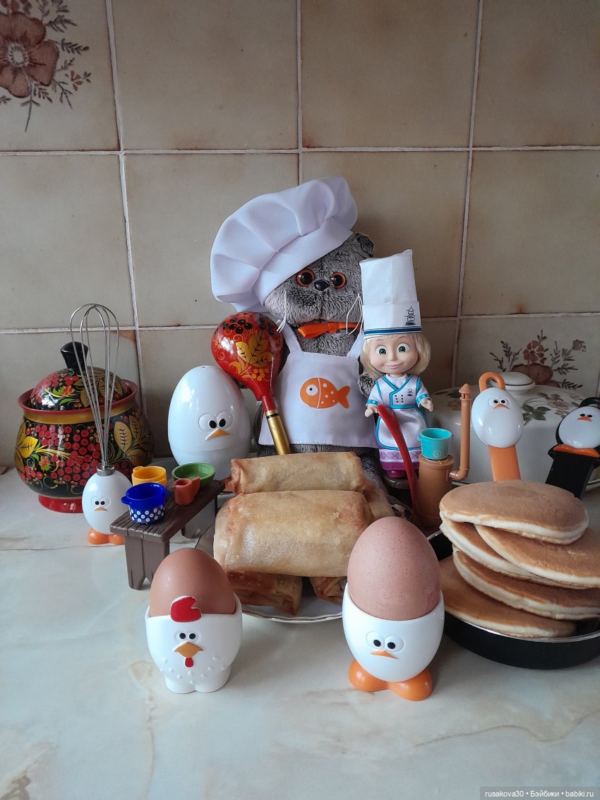 "Масленица" или как Басик и Машка блины пекли