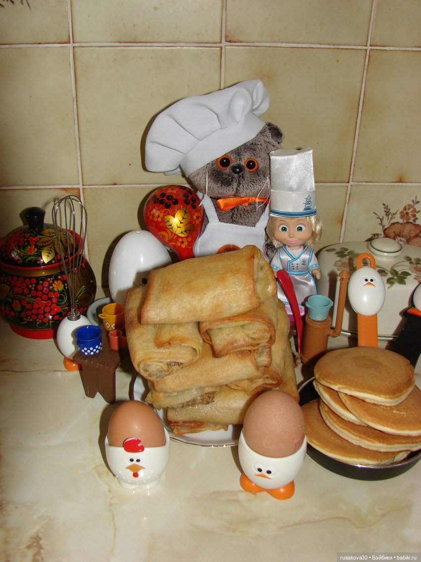 "Масленица" или как Басик и Машка блины пекли