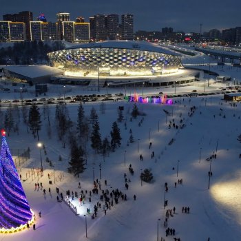 Новосибирск ,парк Арена, фестиваль снежных баб.