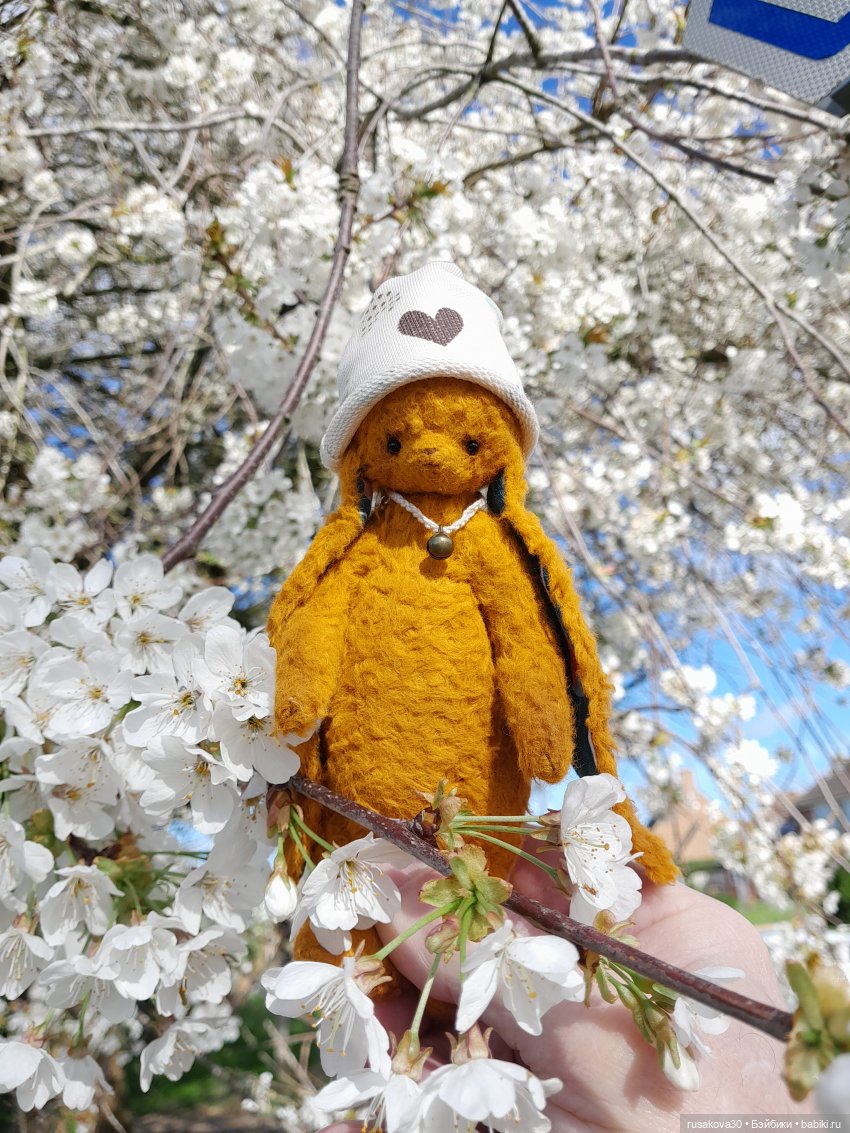 Заюшка Сашенька и весна — Авторские мишки Тедди и друзья: фото
