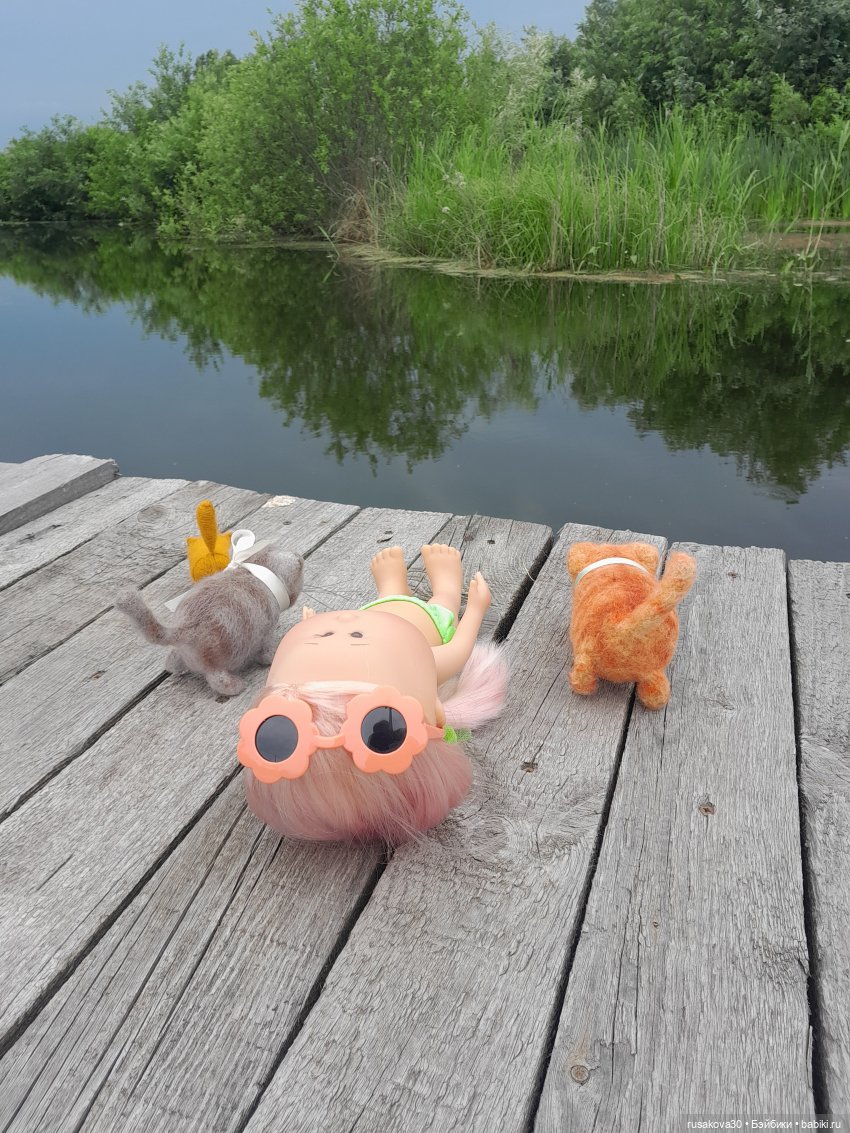 Как Мийка на даче отдыхала