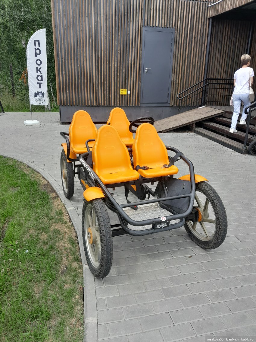 Снежка и лисята гуляют по парку Арена
