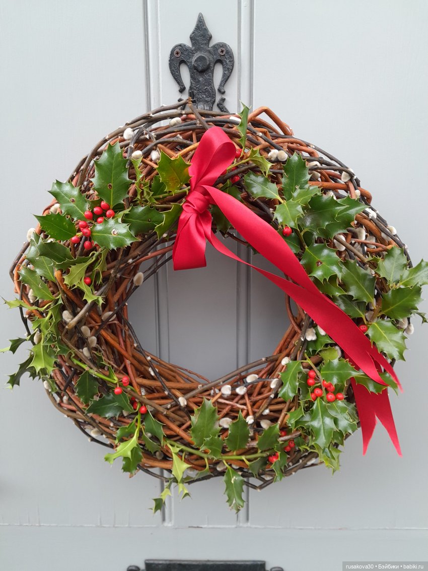 Рождественский венок — Авторские мишки Тедди и друзья: фото (фото 3)