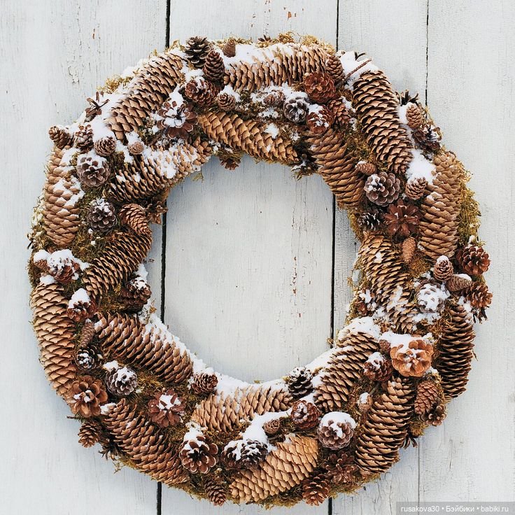 Рождественский венок — Авторские мишки Тедди и друзья: фото