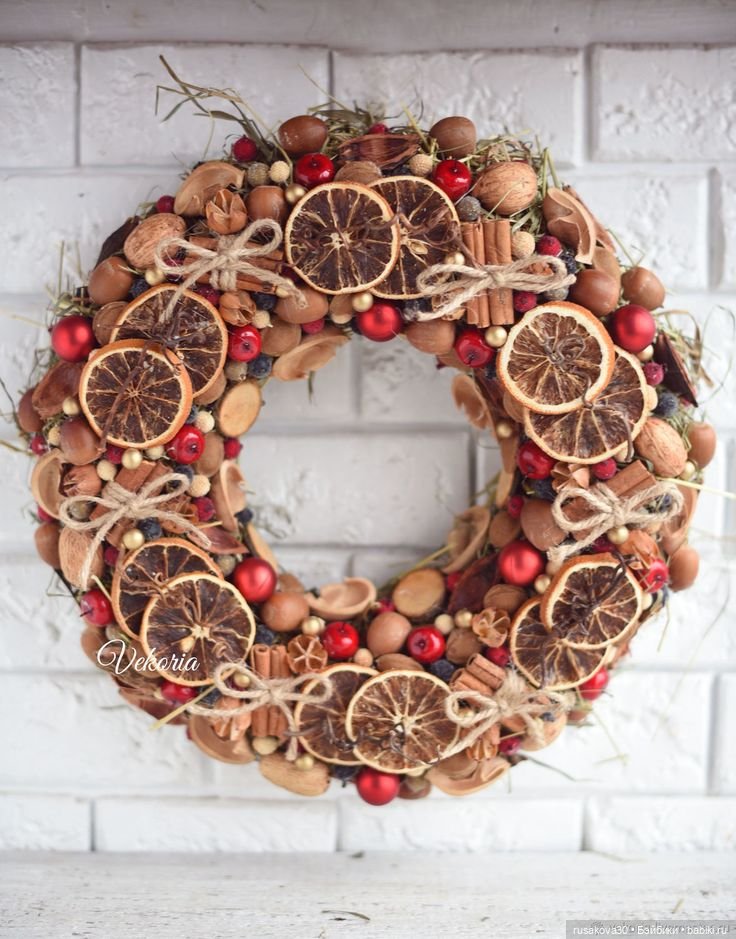 Рождественский венок — Авторские мишки Тедди и друзья: фото