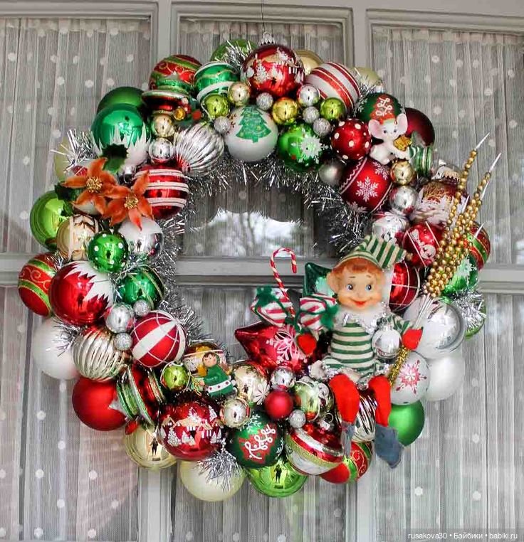 Рождественский венок — Авторские мишки Тедди и друзья: фото