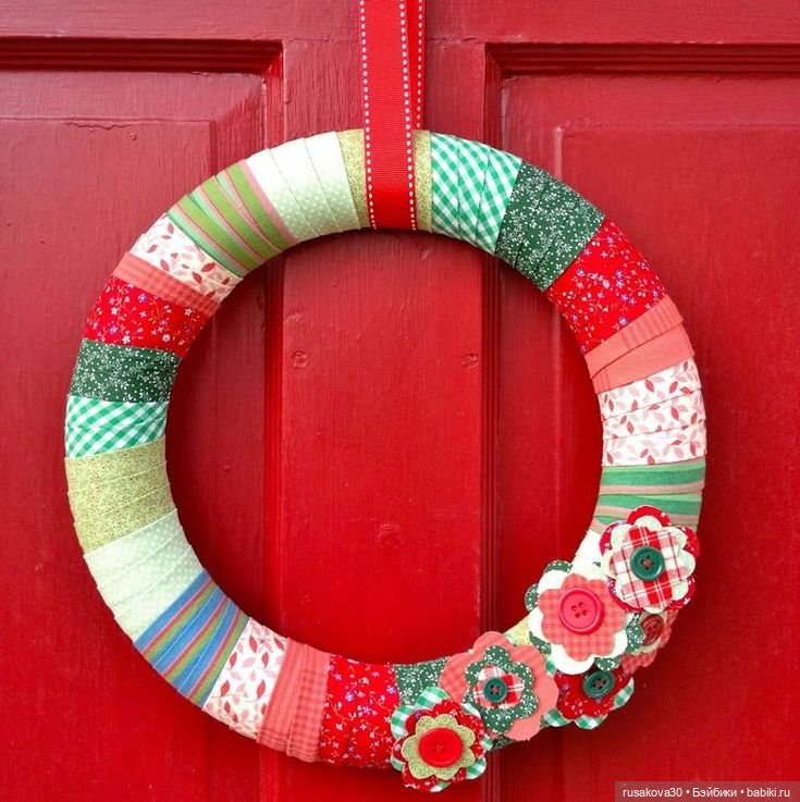 Рождественский венок — Авторские мишки Тедди и друзья: фото