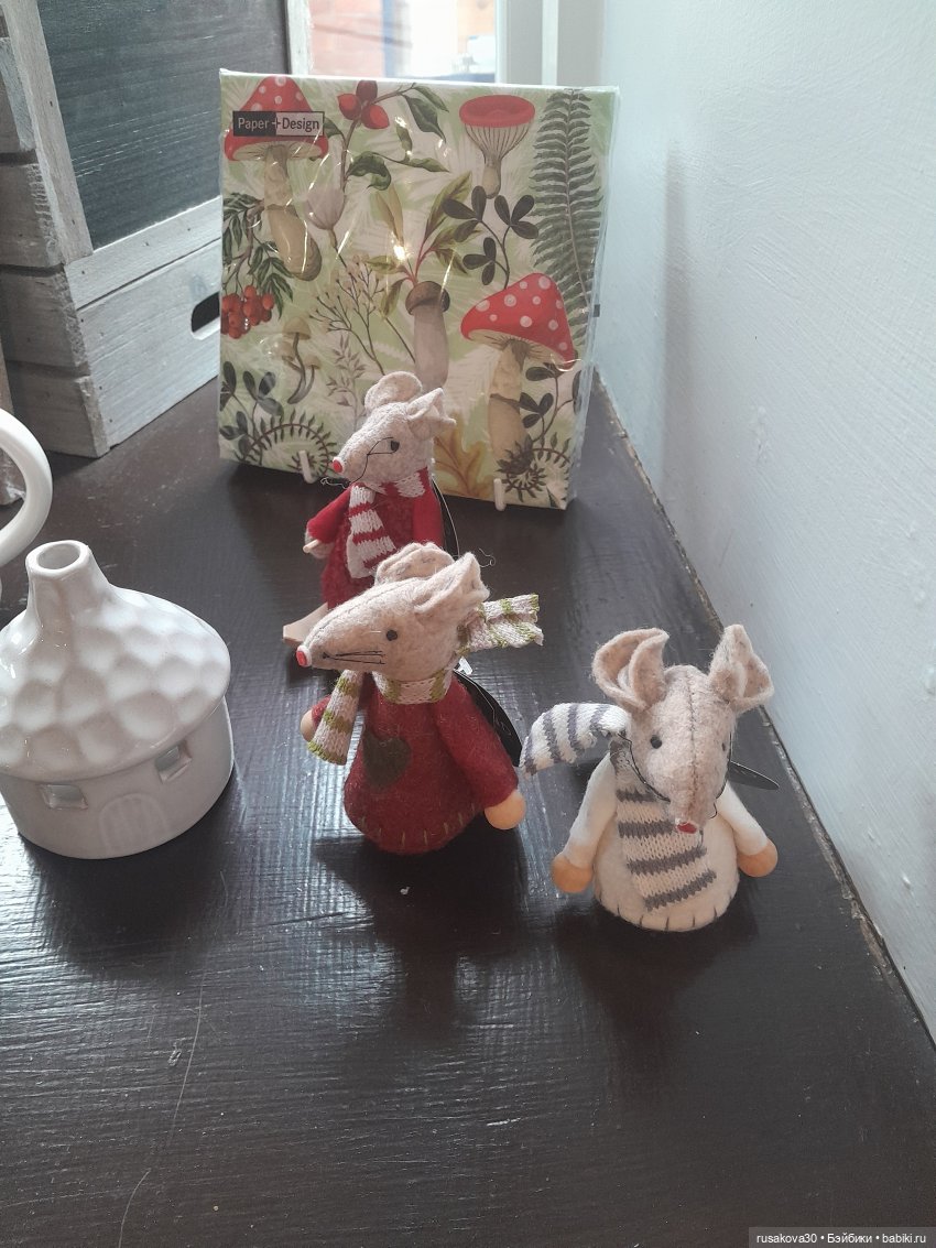 Мышкино кафе — Валяные игрушки из шерсти: сухое валяние