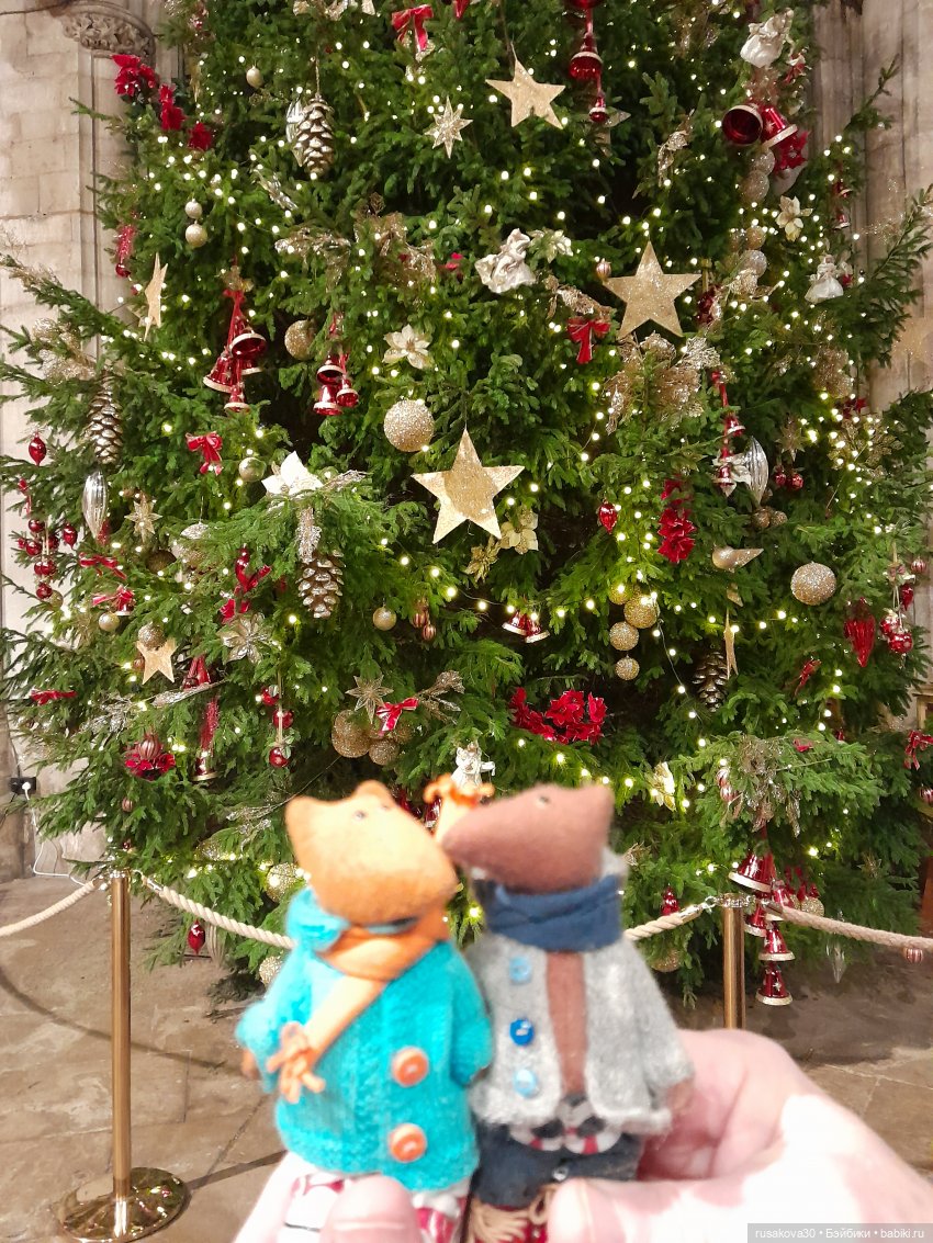 Рождественская елка и гномики