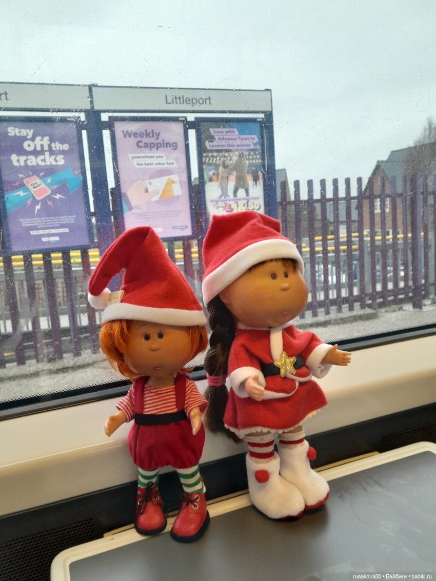 Рождественская елка и гномики