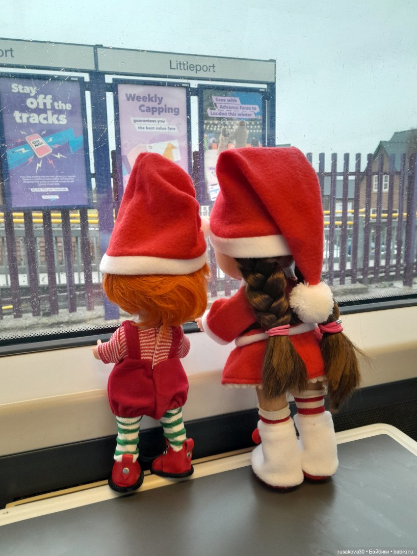 Рождественская елка и гномики