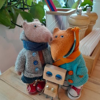 Людвиг и Нильс в кафе "Шарик".