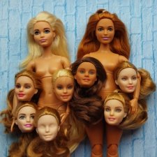 Головы и тела Барби