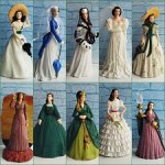 Ёлочные игрушки/фигурки Унесённые Ветром, Скарлетт