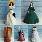 Ёлочные игрушки/фигурки Унесённые Ветром, Скарлетт