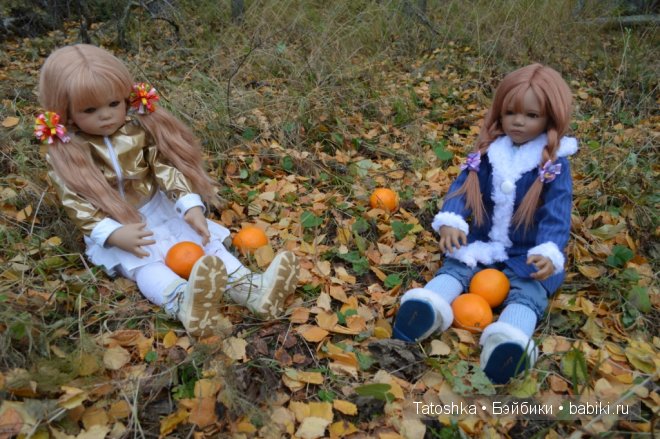 Прогулка по осеннему лесу. Куклы Annette Himstedt