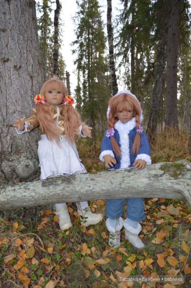 Прогулка по осеннему лесу. Куклы Annette Himstedt