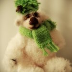 Мишка тедди  шоколадный нос