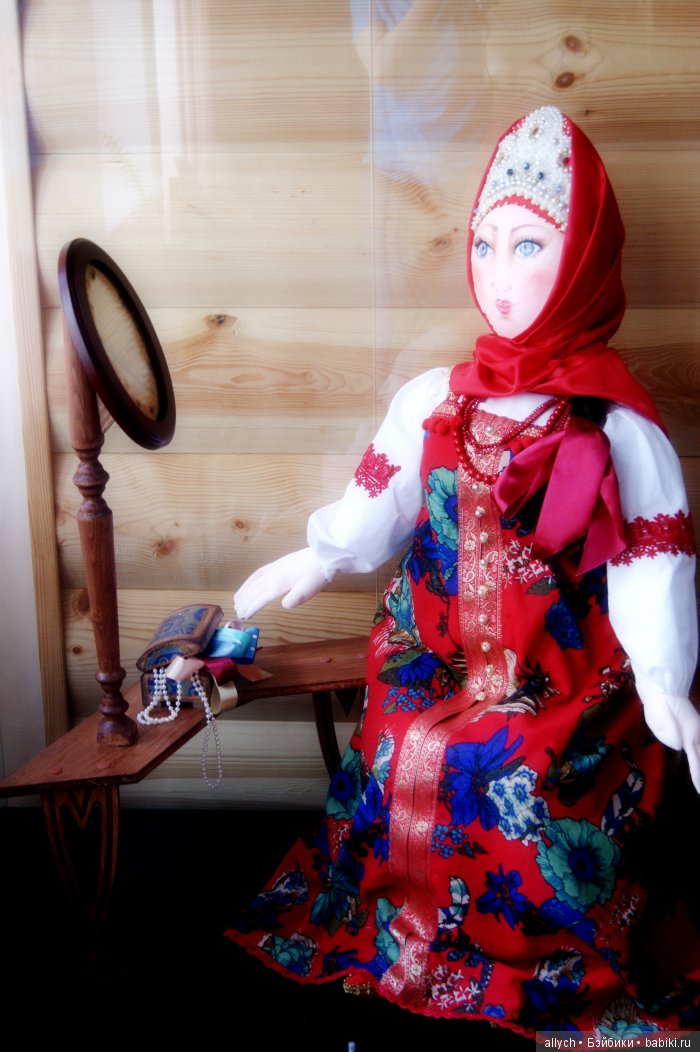 Композиция "Дуняша". Кукла из ткани (фото 5)