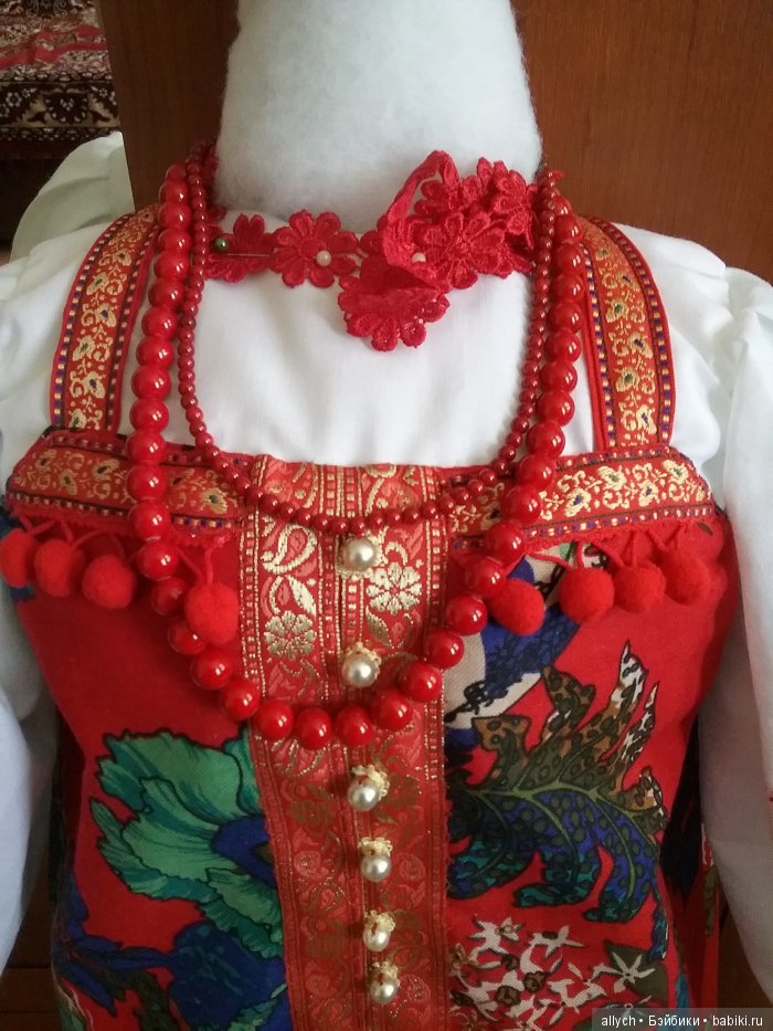 Композиция "Дуняша". Кукла из ткани (фото 8)