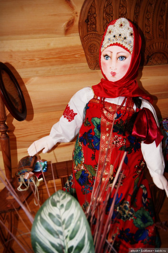 Композиция "Дуняша". Кукла из ткани (фото 2)