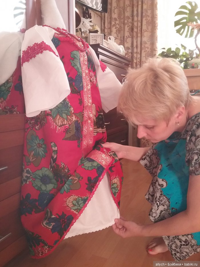 Композиция "Дуняша". Кукла из ткани (фото 7)