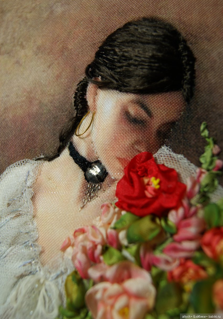 Вышивка бисером, лентами. Трапунто (фото 9)