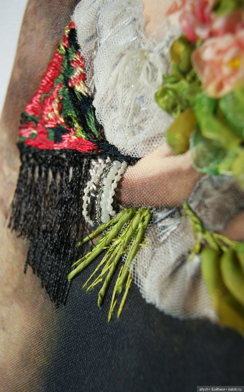 Вышивка бисером, лентами. Трапунто (фото 8)