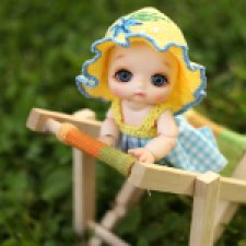 Моя дюймовочка на даче - день второй (Soom Nappy Choo Popo)